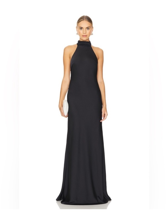 MISHA COLLECTION Dresses & Skirts - Misha Evianna Satin Gown with Bow
